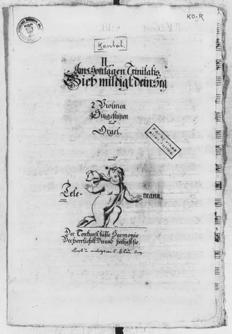 First page of Gieb mildiglich dein' segen, TWV 1:622