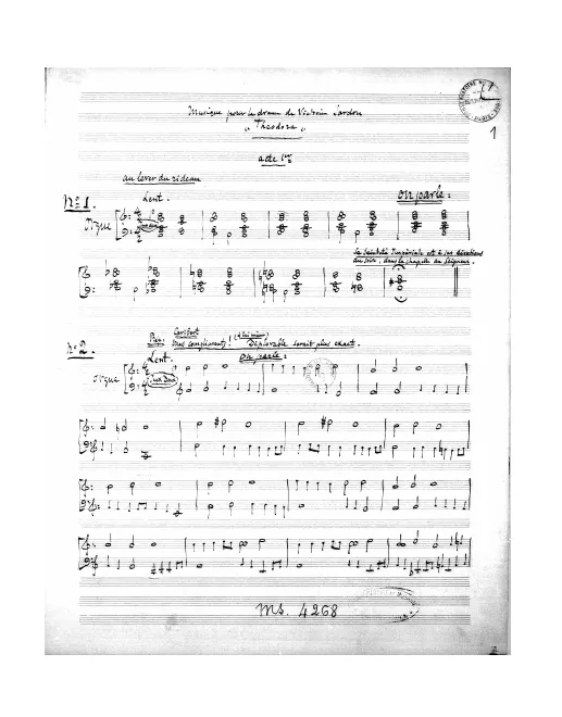 First page of Théodora