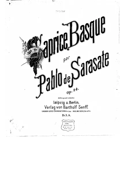 First page of Caprice basque
