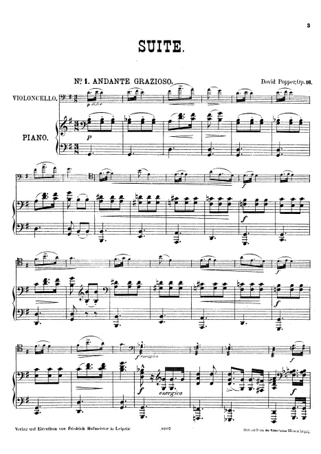 First page of Suite for 2 Cellos