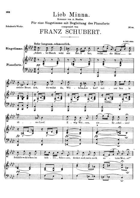 First page of Lieb Minna