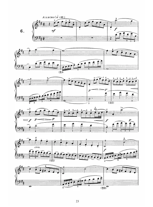 First page of Keyboard Sonata in D major