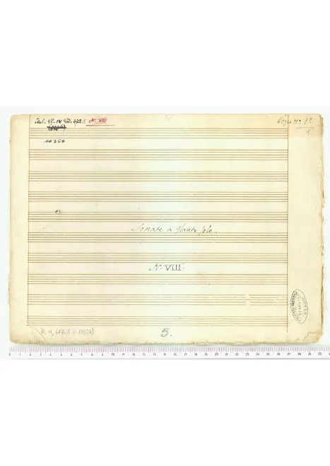First page of Recorder Sonata in D minor
