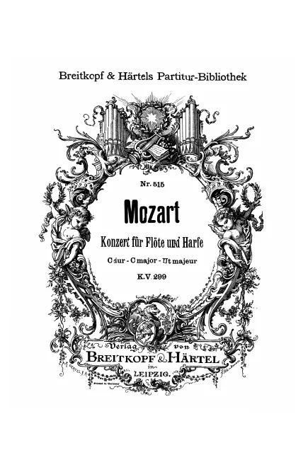 First page of Flute and Harp Concerto