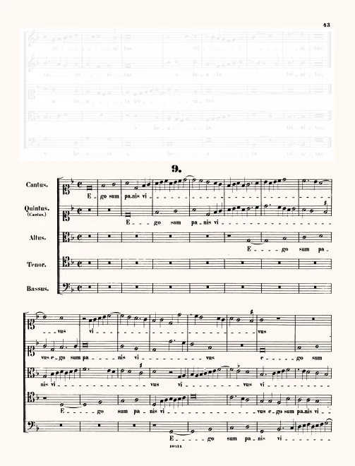 First page of Ego sum panis vivus