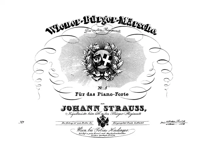 First page of Original-Parademarsch, Op.102
