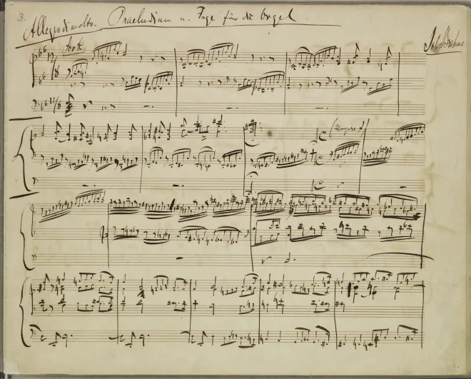 First page of Prelude and Fugue