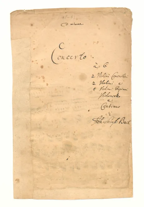 First page of Concerto for 2 Violins