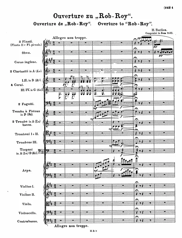 First page of Intrata di Rob-Roy MacGregor