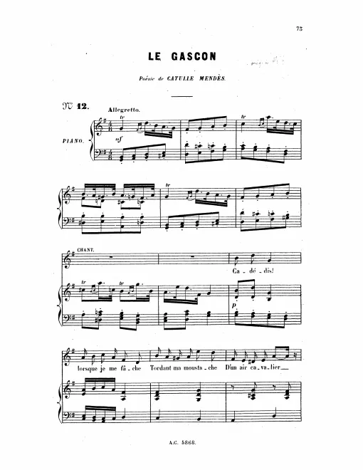 First page of Le gascon