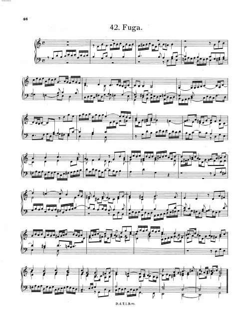 First page of Fugue in G major