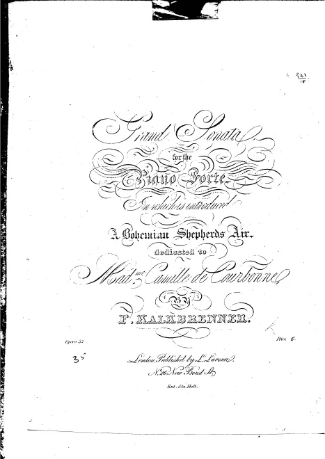 First page of Piano Sonata