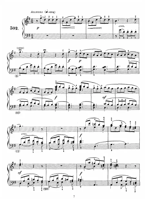First page of Keyboard Sonata in G major