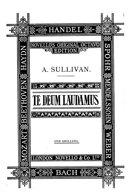 First page of Te Deum laudamus