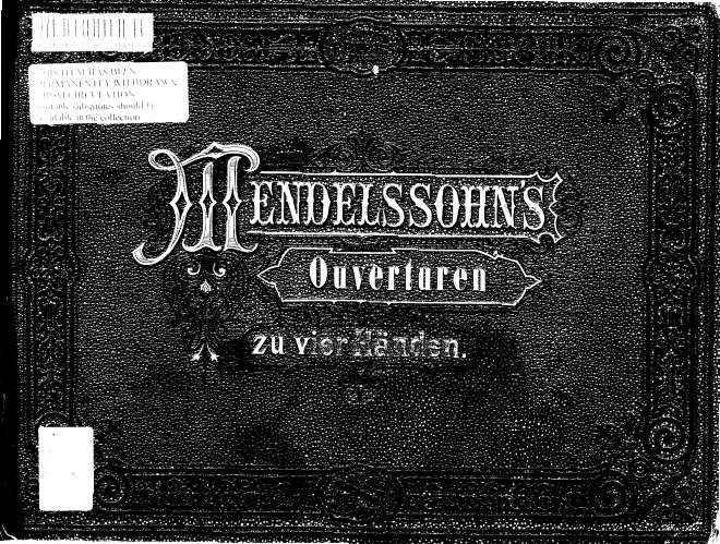 First page of 10 Ouverturen für Pianoforte zu 4 Händen
