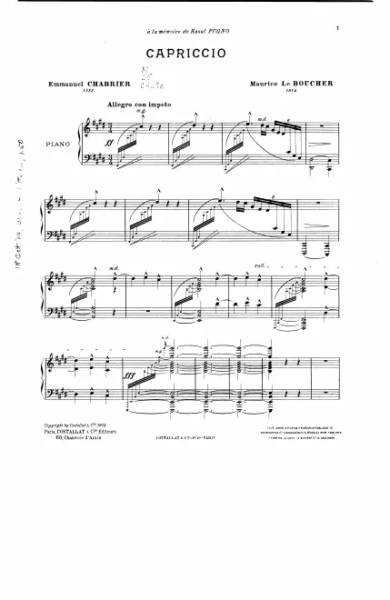 First page of Capriccio