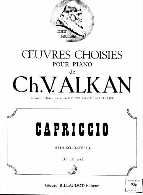 First page of Capriccio alla soldatesca