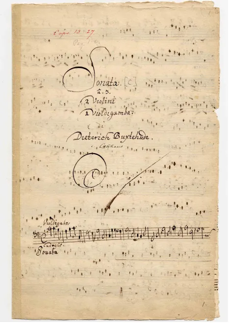First page of Sonata da chiesa in C major