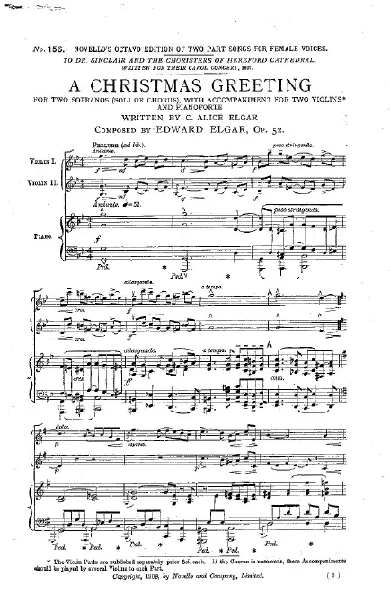 First page of A Christmas Greeting