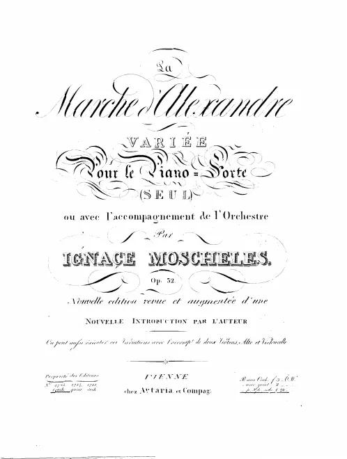 First page of Grandes variations sur un thème militaire