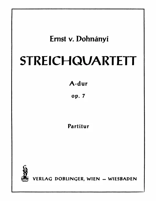 First page of String Quartet No.1