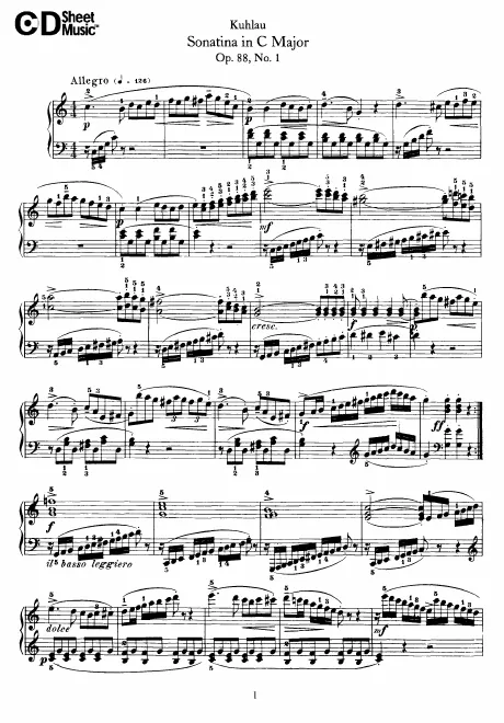 First page of 4 Sonatinas