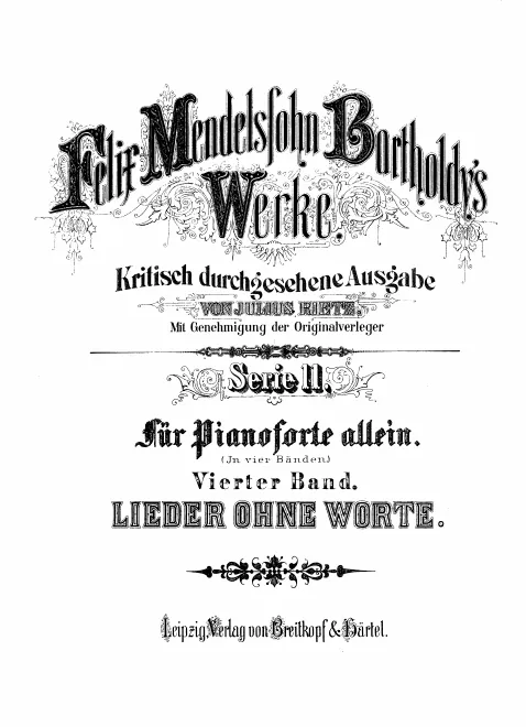 First page of Lieder ohne Worte