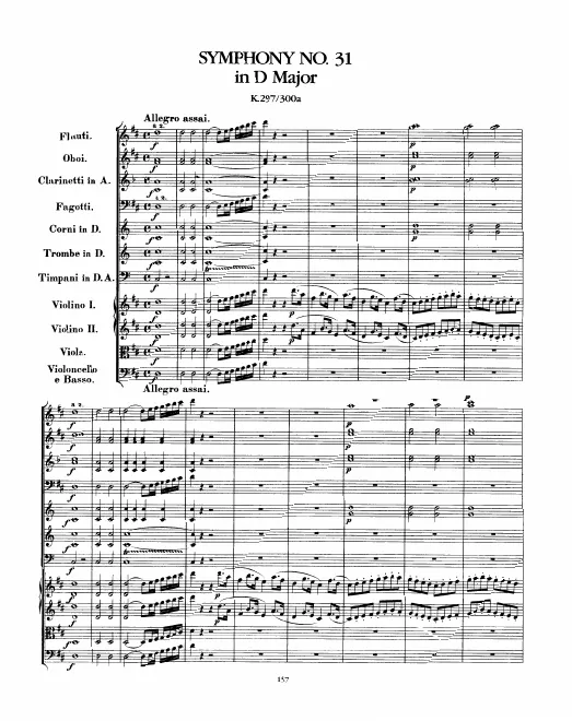 First page of Symphony No.31