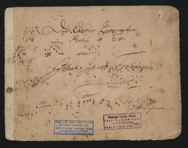 First page of Partita 'Der Clavier Trampler', FbWV 656