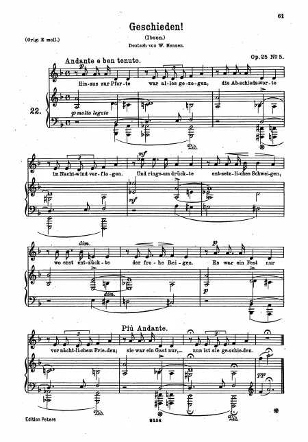 Complete Score (low key, D minor)