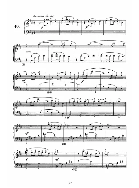 First page of Keyboard Sonata in D major