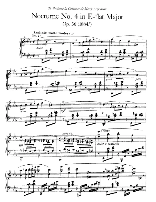 First page of Nocturne No.4
