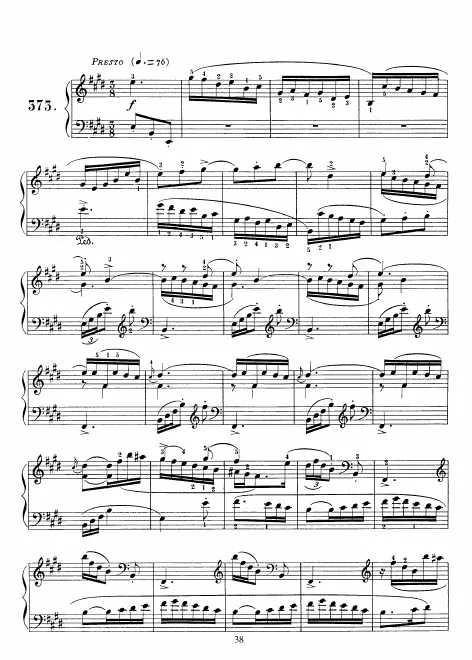 First page of Keyboard Sonata in E major