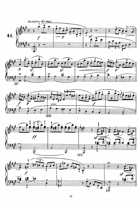 First page of Keyboard Sonata in A major