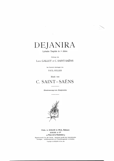 First page of Déjanire