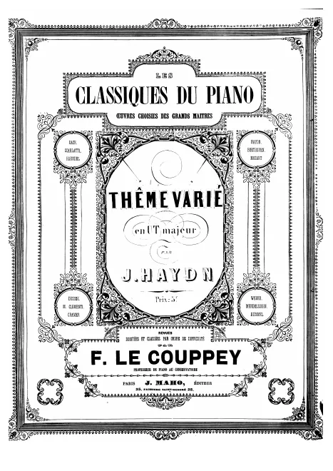 First page of Variations in C major