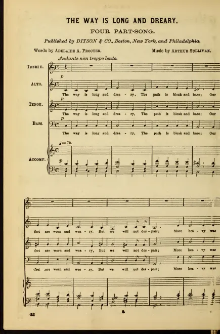 First page of The Way is Long and Weary