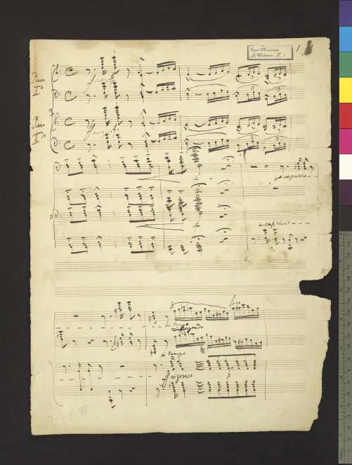 First page of Grosse Konzertstück über Themen aus Mendessohns Lieder ohne Worte, S.257