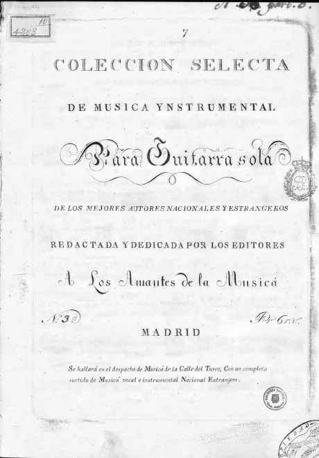First page of Bolero for 2 Guitars