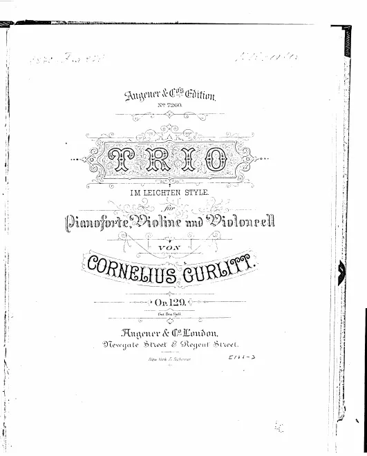 First page of Piano Trio