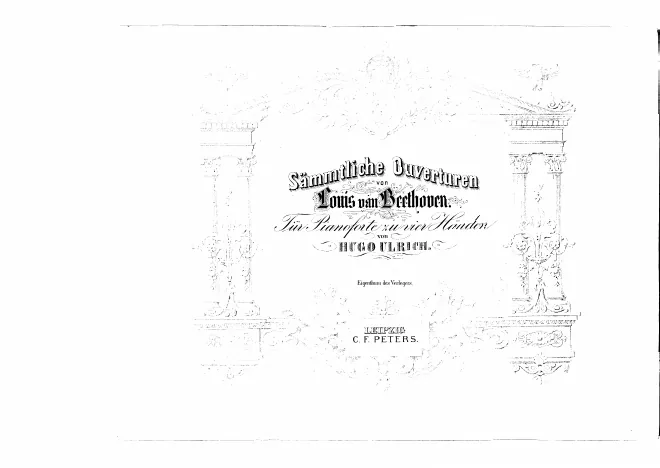 First page of Sämmtliche Ouverturen