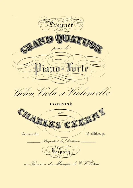 First page of Piano Quartet No.1
