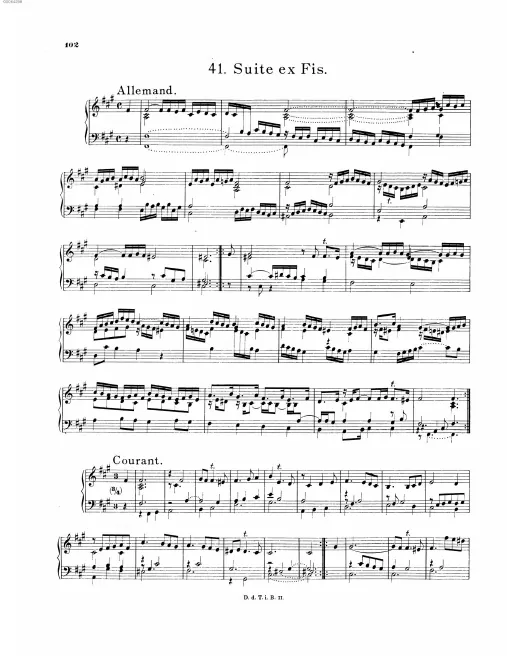 First page of Suite in F-sharp minor