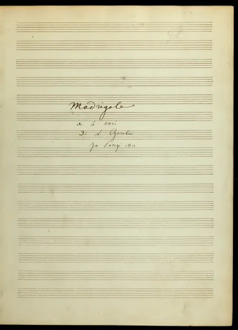 First page of Udite lacrimosi spiriti d'averno