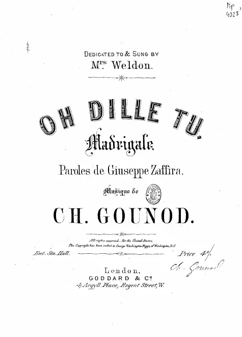 First page of Oh! dille tu!