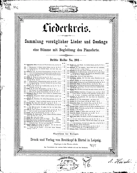 First page of 3 Songs for Middle Voice with Piano Accompaniment, Op.15