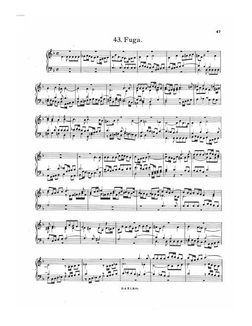 First page of Fugue in G minor