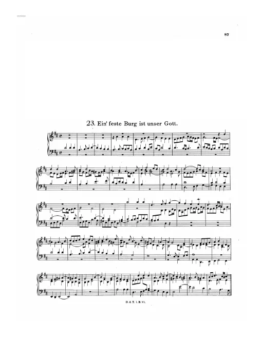 First page of Eine feste Burg ist unser Gott
