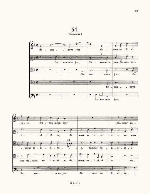 First page of Susanne un jour