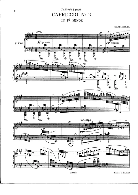 First page of Capriccio No.2